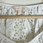 Rebecca Taylor ladies White Embroidered Lace Puff Sleeve eyelet blouse Top XS Photo 4