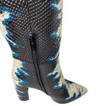 Gianni Bini Kellbie Leather Snake Print Tall Boots 7 Photo 4