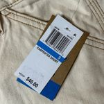 Dickies  Shorts Womens Juniors 9/29 Cream High Rise Carpenter Shorts‎ NEW Photo 4