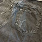 BDG Women’s Urban Outfitters black distressed denim cut off mini skirt size med Photo 7