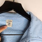 Sporty & Rich Leisure Collared Pullover Sweater in Small Light‎ Blue Cropped Photo 4