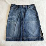 Tommy Hilfiger  Vintage Y2K Dark Wash Midi Denim Skirt Size 2 Photo 0