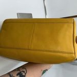 Fossil  Yellow Leather Satchel with Unbranded Guitar Strap Photo 6