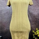 Lita by Ciara Rib Cotton Blend Polo Minidress Iced Coffee M Tan Size M Photo 6