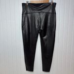 Spanx Shiny Black Leggings Size 3X Photo 7