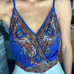 Band of Gypsies Boutique Royal Blue Blouse Photo 0