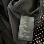 H&M NWT, Divided Glittery Top, Black Spotted, Sz L Photo 9