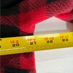 Entro  Buffalo plaid red black 1/4 snap pullover fleece medium pockets fall Photo 7