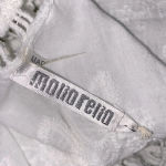 Monoreno  white bogo fringe top size small Photo 3