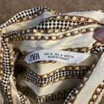 ZARA  gold chain print blouse M Photo 5