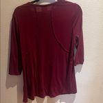 Knox Rose  Deep Red Blouse Photo 3