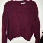 Arizona Jeans Arizona Jean Company Women's Deep Red Crew Neck Sweater Photo 3