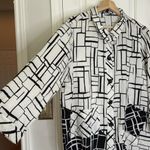 John Mark  Art to wear geo print button down Photo 9