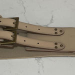 Talbots Super Cute  Beige and Cream Stretchy Belt Photo 0