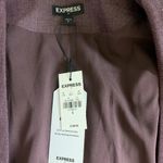 EXPRESS  Maroon Open Front Blazer Jacket 6 Workwear Modern Classic Tailored NWT Photo 2