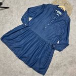 Grayson The Changemaker Shirt Dress Chambray Lyocell in Liquid Denim Size 3/M Blue Size M Photo 3