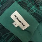 superdown NWT  Bralette Bustier Zelia Green Plaid Crop Top Bra Top Size Small NEW Photo 5