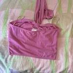 Le lis Pink Ribbed Halter Top Photo 2