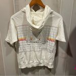 OP Vintage 1983  cotton hooded sailboat graphic logo t-shirt distressed thrashed Photo 14