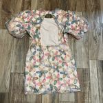 Entro  Blush Jacquard Floral Mini Dress Photo 4