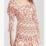 Keepsake Charming Mini Dress , Charmed Puff Sleeve’s Size S Red Photo 4