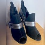 Baby Phat  Black Leather Silver Buckle Booties Size 9M Photo 2