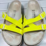 Birkenstock Women's Yao Patent Neon Sandals Size 40/US 9-9.5 Photo 9