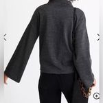 Madewell  Charcoal Gray Bell Sleeve Sweatshirt Photo 1