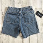 Pretty Little Thing  Vintage Wash Distressed Longline Shorts Size 6 NWT Photo 3