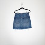 Madewell Womens Button Fly Rigid Denim Mini Skirt Rosehill Wash Blue Size 27 Photo 3