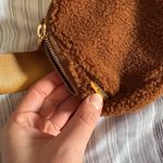 Lululemon Brown Sherpa Crossbody Bag with Gold Strap Photo 1