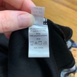 Venus Floral Mesh Top Womens Size Large Ruched Front Bell Sleeve Blouse Black Photo 5