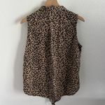 Beach Lunch Lounge Collection Front Button Leopard Tank Front Tie Large Photo 1