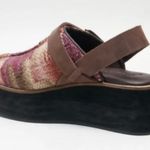 Free People Astro Platform Mules in Red Plaid Size 9 NWT Photo 7