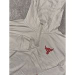 Under Armour ‎ Womens Medium Project Rock Terry Hoodie Cream Red *** Photo 1