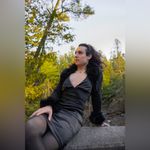 B. Smart Black Satin Dress with Faux Fur Trim Photo 3