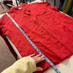 Lululemon Travel Smith Red 100% Linen Long Sleeve Button Down Shirt Size XL NEW Photo 8