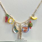 Atterri | Italian Tapas Ceramic Charm Necklace ✨ Gold Photo 7