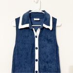 Atlantic Pacific × Lake Darcy Terry Dress Navy White Size Small S Blue Photo 3