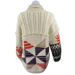 Kimchi Blue  Happiness Multicolor Long Sleeve Chunky Knit Cardigan Sweater Top M Photo 1