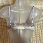 Victoria's Secret Victoria’s Secret Gold Label 1980s/1990s Gold Satin Lace Underwire Brand 34B Photo 6