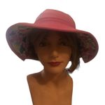Hanna Andersson Reversible Floppy Sun Hat Pink/Heart Colorful Print Size M Pink Photo 5
