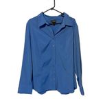 Lane Bryant Lane‎ Bryant dusty blue button up career blouse size 22/24 Photo 6