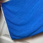 Soma  Cooling Lights Pom Trim Short Robe Blue Size XL EUC #0917 Photo 2