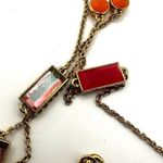 Kate Spade gold tone long rhinestone neon station necklace Photo 9