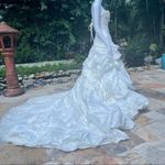 Maggy London Maggy sottero haute couture imperial sabelle wedding dress gown size 4 beaded ru Photo 4