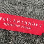 n:philanthropy Cotton French Terry Ankle Zip Jogger Sweatpants: Olive Green Photo 11