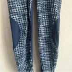 Nike Pro Hyper Warm Women's Fleece Training Tights Navy Blue Knit Size M Photo 4