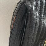 Anne Klein Double Chain Strap Shoulder Bag Black Gold Photo 8