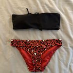 Hollister Black and Red Cheetah print Bikini Photo 0